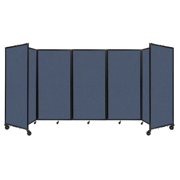 Room Divider 360 Folding Portable Partition 14' x 6' Ocean Fabric